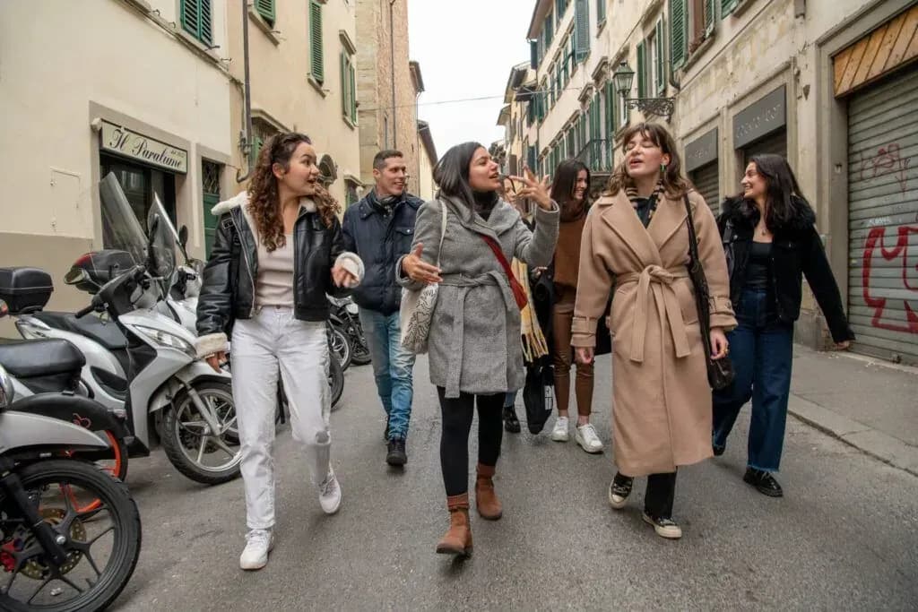 Professional tour group photography capturing authentic Italian travel experiences in Rome
